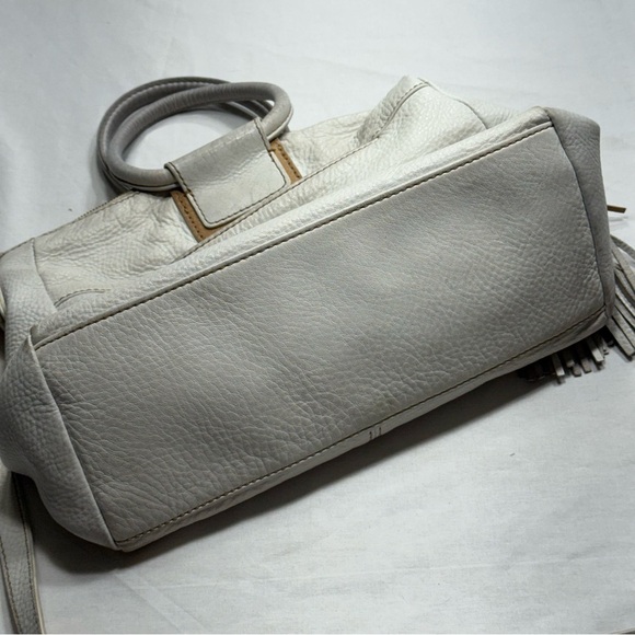 HOBO Cream Sheila Medium Shoulder Bag with Tassel - Picture 7 of 12